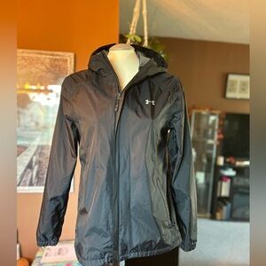 Under Armour black windbreaker zip up jacket
